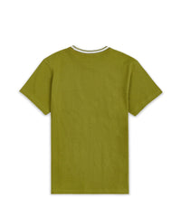 Thumbnail for Pocket Stripe Contrast T-Shirt - Olive Green