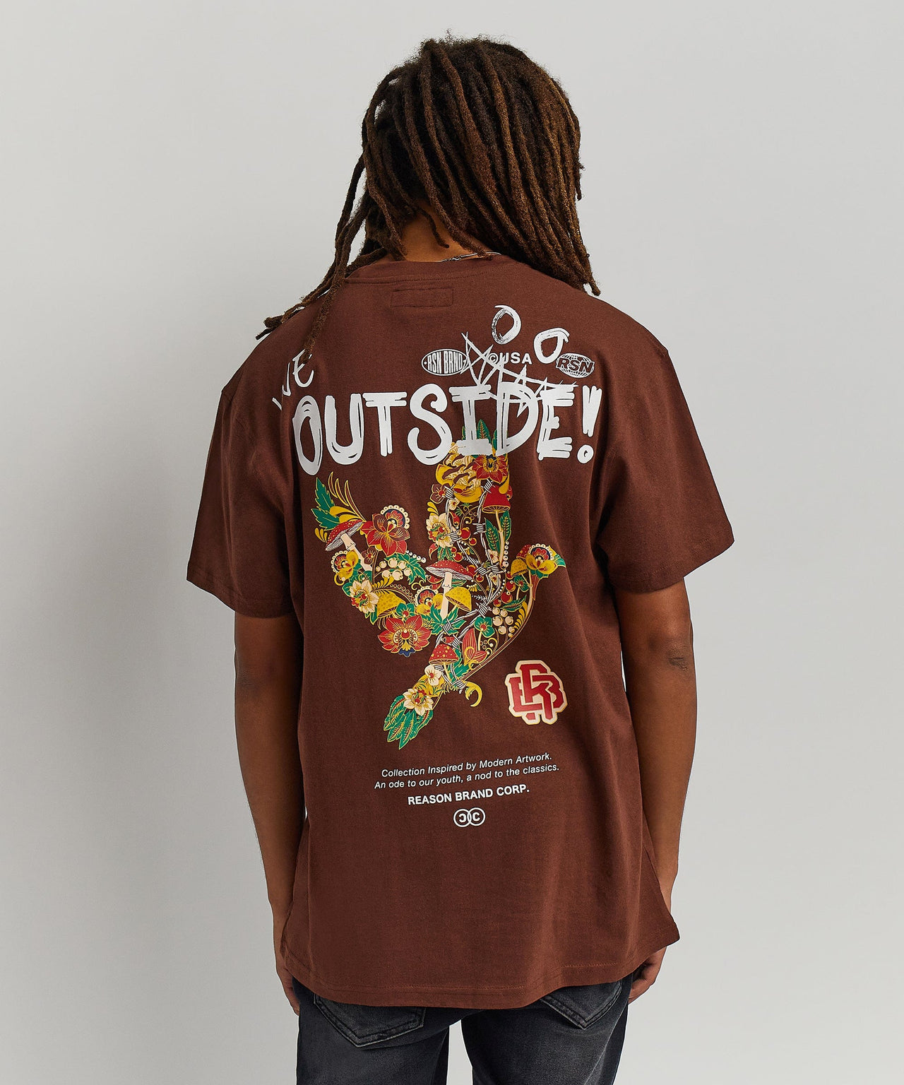 We Outside T-Shirt - Brown