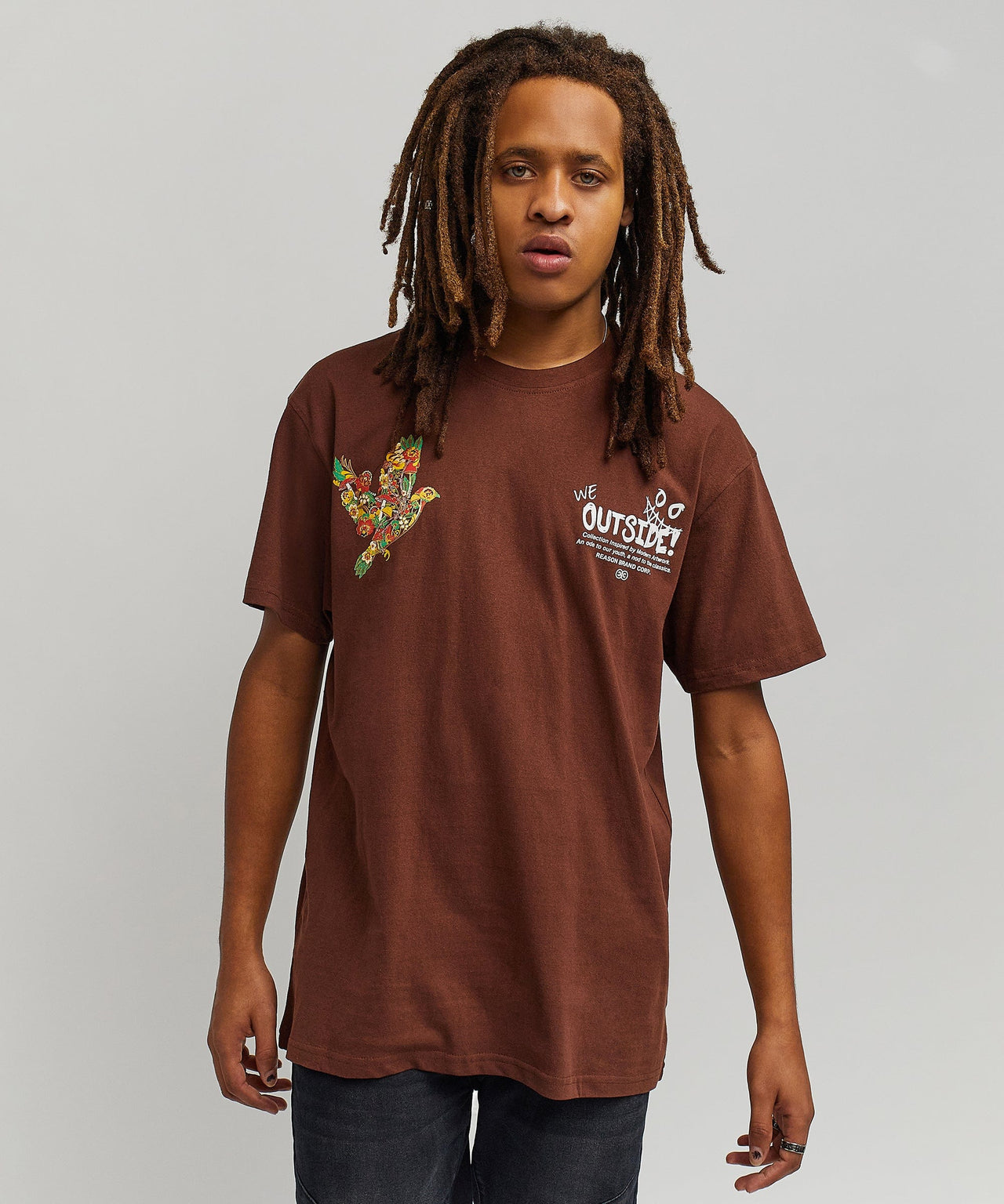 We Outside T-Shirt - Brown