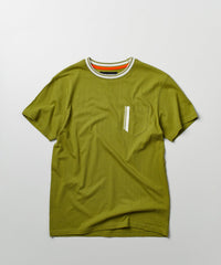 Thumbnail for Pocket Stripe Contrast T-Shirt - Olive Green
