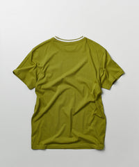 Thumbnail for Pocket Stripe Contrast T-Shirt - Olive Green