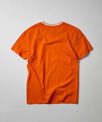 Thumbnail for Pocket Stripe Contrast T-Shirt - Orange