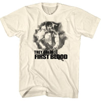 Thumbnail for RAMBO-FIRST BLOOD-NATURAL ADULT S/S TSHIRT