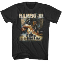 Thumbnail for RAMBO-RAMBO 3 CHOPPER POSTER-SMOKE ADULT S/S TSHIRT