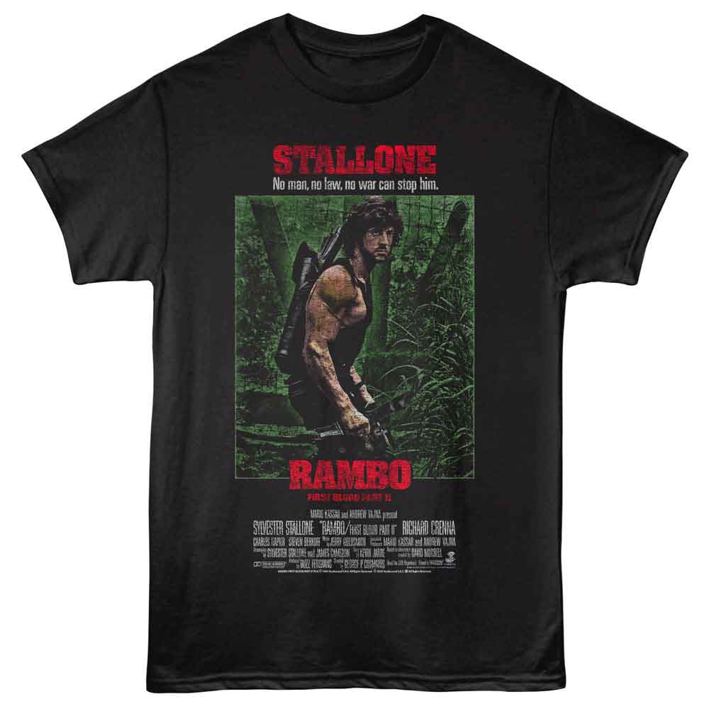Rambo - First Blood Jungle Poster T-Shirt