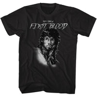 Thumbnail for RAMBO-FEELS LIKE THE FIRST TIME-BLACK ADULT S/S TSHIRT
