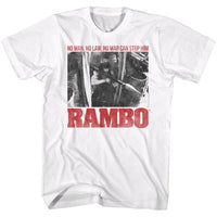 Thumbnail for RAMBO-NO ONE-WHITE ADULT S/S TSHIRT