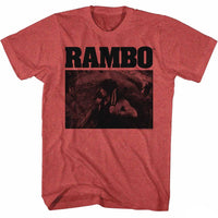 Thumbnail for RAMBO-RAMBO MARINE-RED HEATHER ADULT S/S TSHIRT
