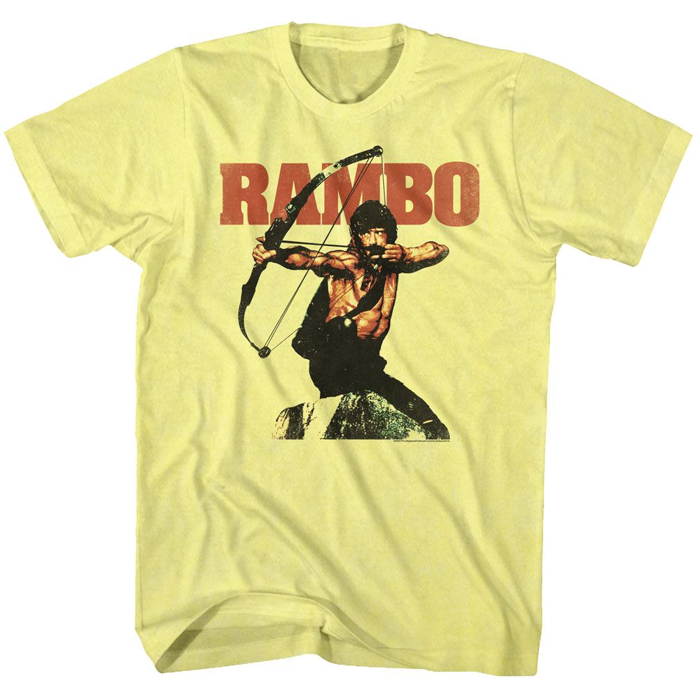 RAMBO-RAMBOW-YELLOW HEATHER ADULT S/S TSHIRT