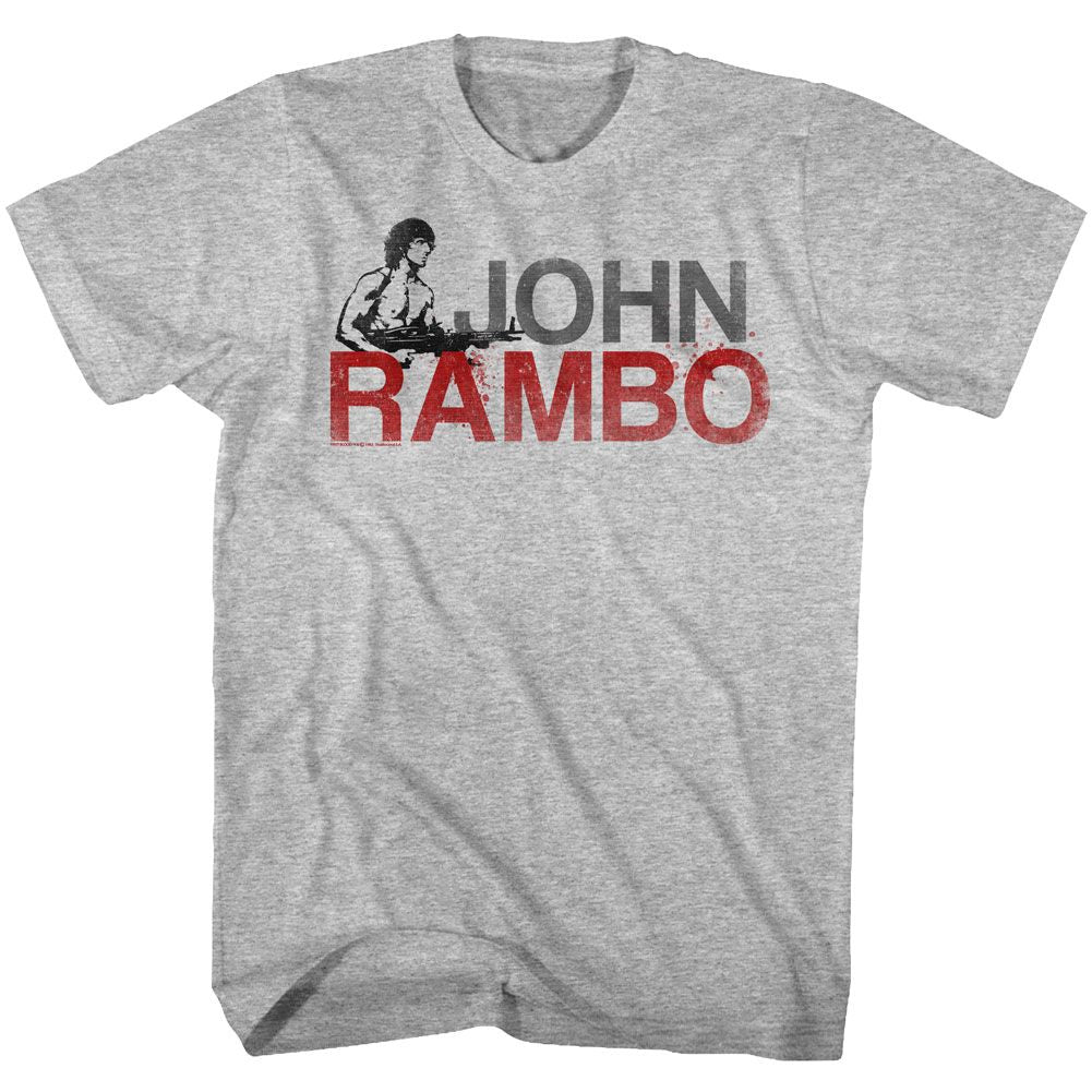 RAMBO-JONBO-GRAY HEATHER ADULT S/S TSHIRT