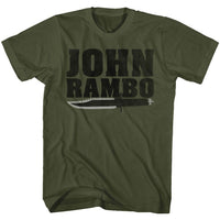 Thumbnail for RAMBO-JONBO-MILITARY GREEN ADULT S/S TSHIRT