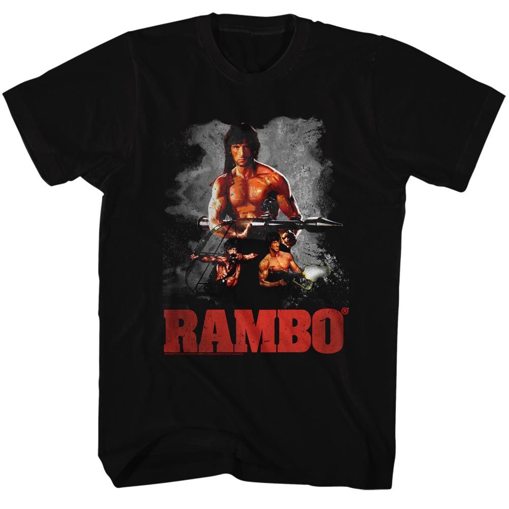 RAMBO-3 WAY-BLACK ADULT S/S TSHIRT