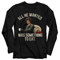 Thumbnail for RAMBO-SOMETHING TO EAT-BLACK ADULT L/S TSHIRT