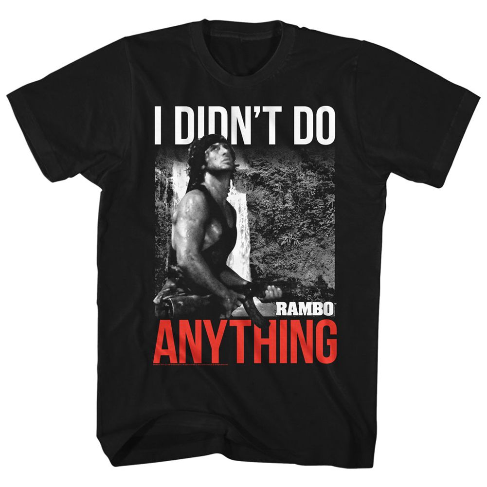 RAMBO-DO 2-BLACK ADULT S/S TSHIRT