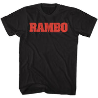 Thumbnail for RAMBO-RAMBO LOGO-BLACK ADULT S/S TSHIRT