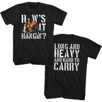 Thumbnail for RAMBO-HOWS IT HANGIN-BLACK ADULT S/S TSHIRT