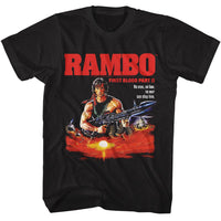 Thumbnail for RAMBO-RAMBO NO MAN NO LAW-BLACK ADULT S/S TSHIRT