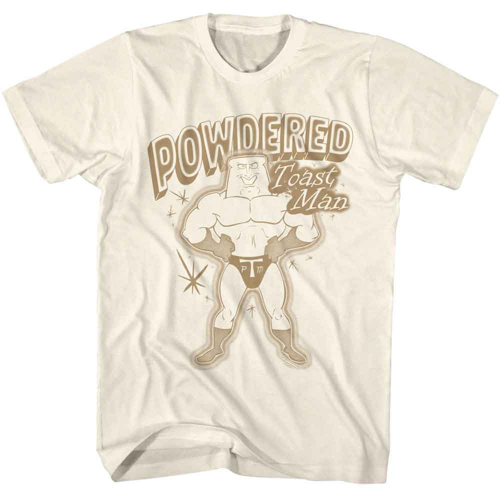 REN AND STIMPY-REN AND STIMPY POWDERED TOAST MAN-NATURAL ADULT S/S TSHIRT