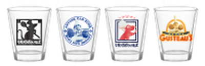 Ratatouille Icons 4pc. 1.5oz. Mini Glass Set 4x1 – 24 pc ppk ($6.00 each)