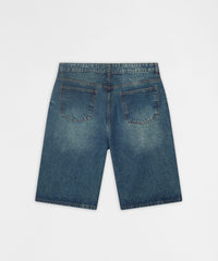 Thumbnail for Baggy Denim Short - Dark Indigo