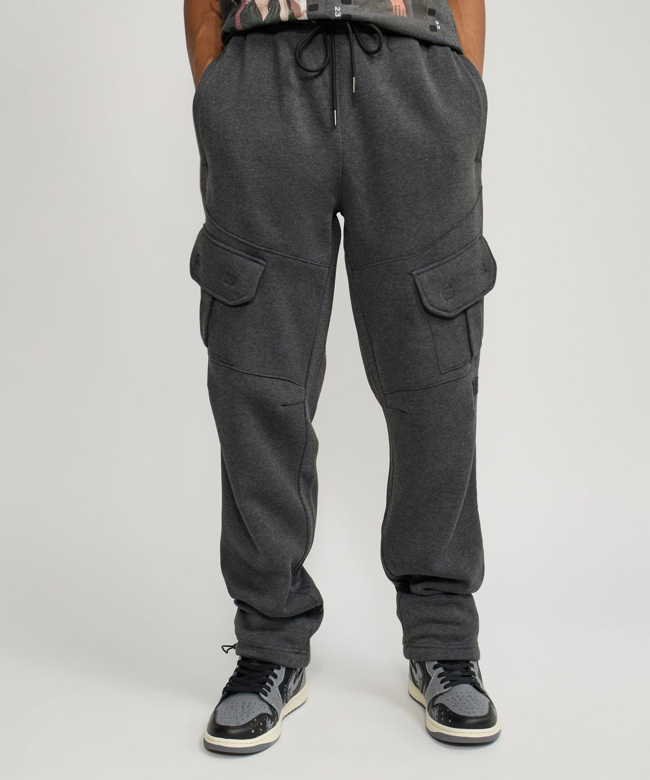 Banks Fleece Cargo Pant - Charcoal