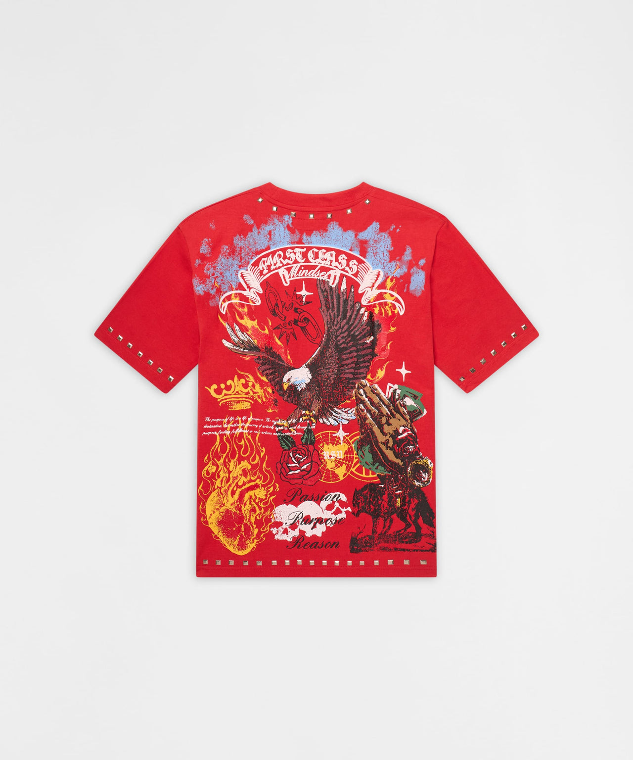 First Class Studded Short Sleeve T-Shirt