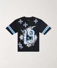 Thumbnail for Crosses Football T-Shirt - Black 1