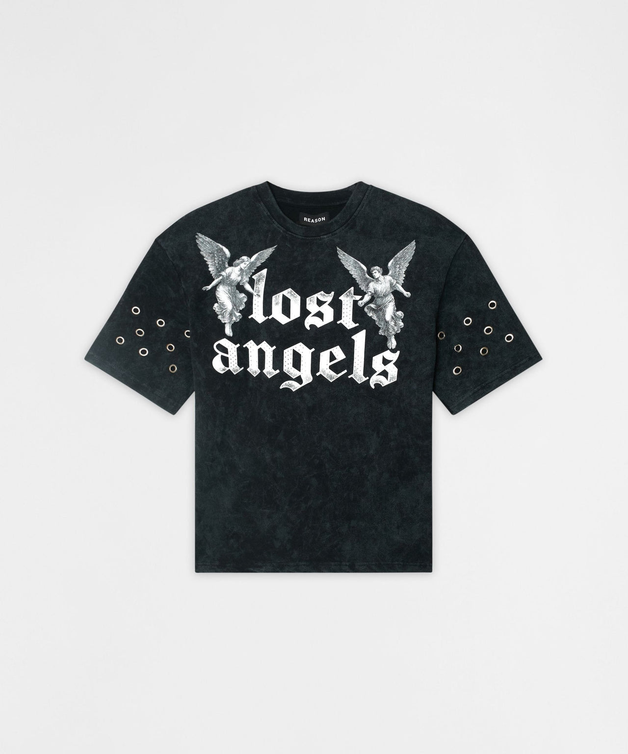 Lost Angels Metal Eyelets Short Sleeve T-Shirt