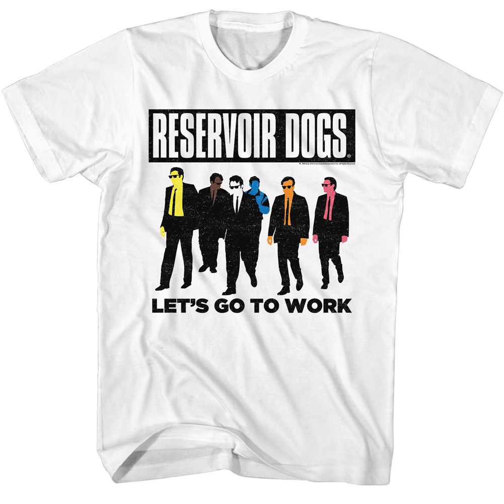 RESERVOIR DOGS-RESERVOIR DOGS COLOR CODES-WHITE ADULT S/S TSHIRT