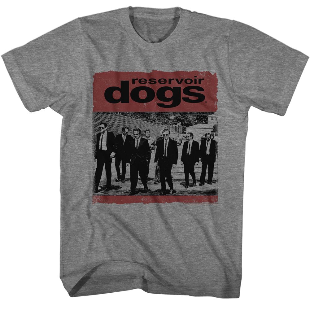 RESERVOIR DOGS-RESERVOIR DOGS DISTRESSED BOX-GRAPHITE HEATHER ADULT S/S TSHIRT