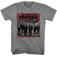 Thumbnail for RESERVOIR DOGS-RESERVOIR DOGS DISTRESSED BOX-GRAPHITE HEATHER ADULT S/S TSHIRT