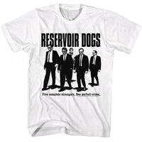 Thumbnail for RESERVOIR DOGS-RESERVOIR DOGS ONE PERFECT CRIME-WHITE ADULT S/S TSHIRT
