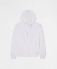 Thumbnail for Essential Boxy Fit Zip Up Hoodie - White