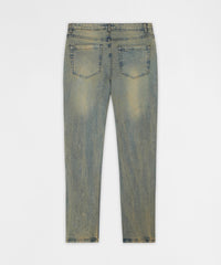 Thumbnail for Ladder Distressed Studded Skinny Jean