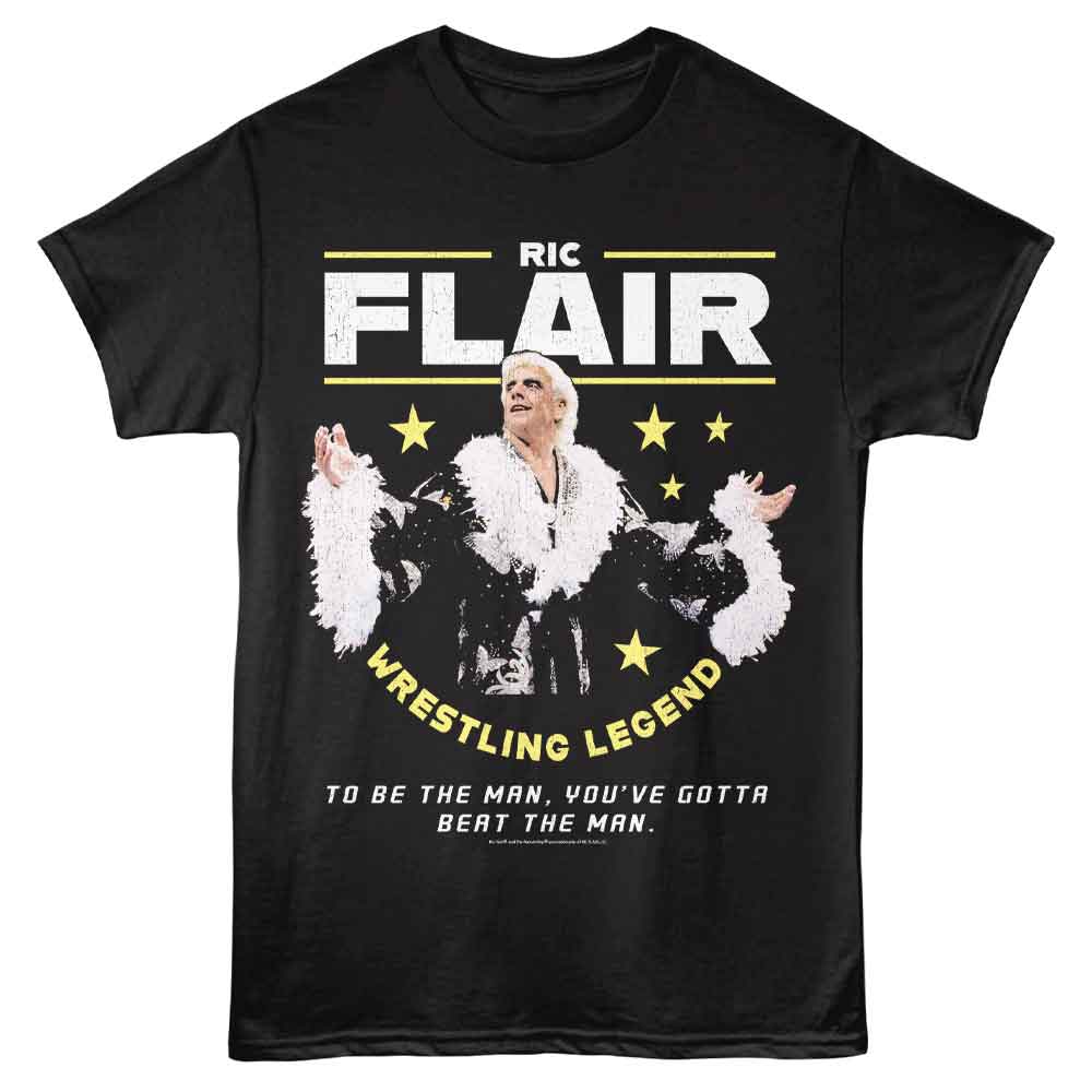 RIC FLAIR TO BE THE MAN-BLACK ADULT S/S TSHIRT