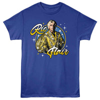 Thumbnail for RIC FLAIR-RIC FLAIR GILDED STARS-ROYAL ADULT S/S TSHIRT