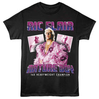 Thumbnail for RIC FLAIR-RIC FLAIR NATURE BOY GRADIENT-BLACK ADULT S/S TSHIRT