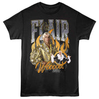 Thumbnail for RIC FLAIR-RIC FLAIR WOOOOO FLAMES-BLACK ADULT S/S TSHIRT