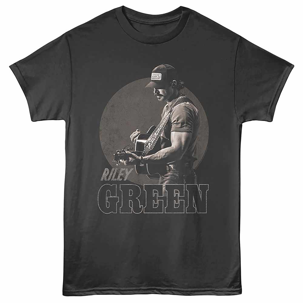 Riley Green Circle Bg Adult T-Shirt