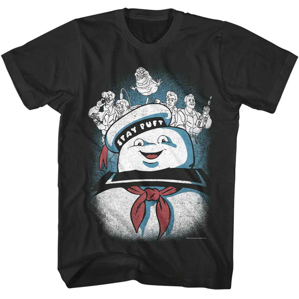 THE REAL GHOSTBUSTERS-RGB STAY PUFT AND GHOSTBUSTERS-SMOKE ADULT S/S TSHIRT