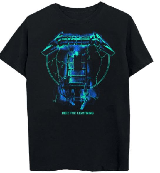 METALLICA- RIDE THE LIGHTNING 1-SIDED TEE