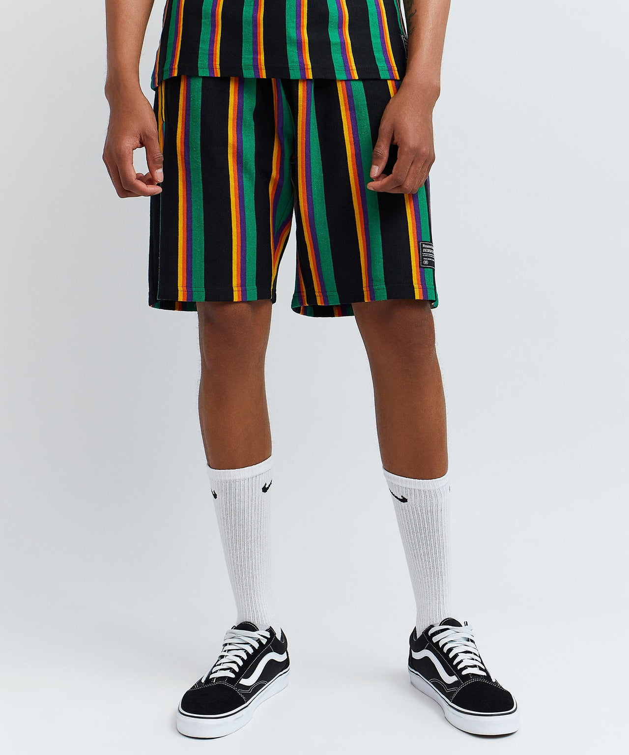 Vert Stripe Life Is Good Crew Set