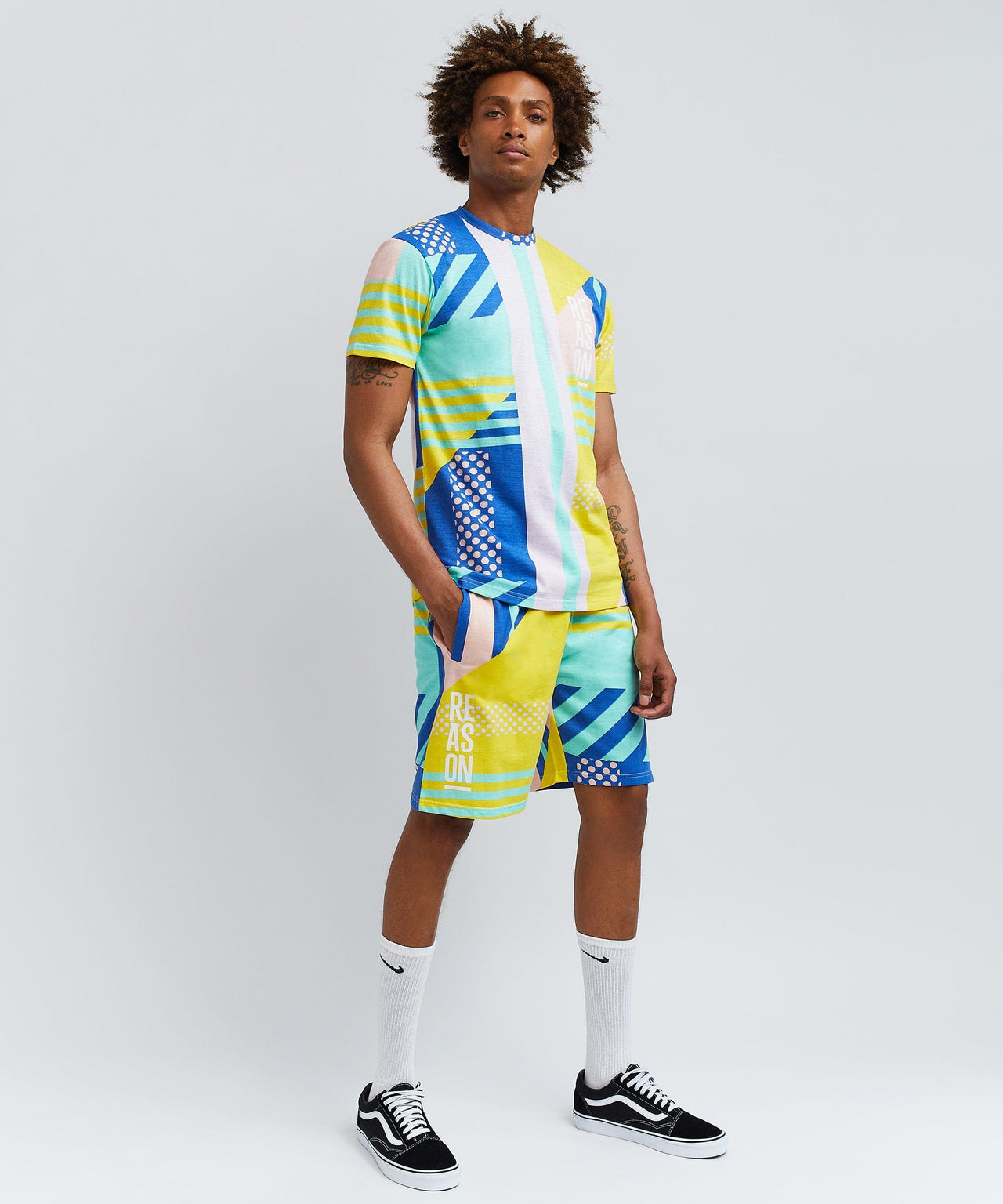 Color Block Crew Set