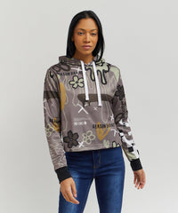 Thumbnail for Doodle Women's Graphic Pull-over Long Sleeve Hoodie