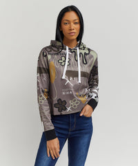 Thumbnail for Doodle Women's Graphic Pull-over Long Sleeve Hoodie