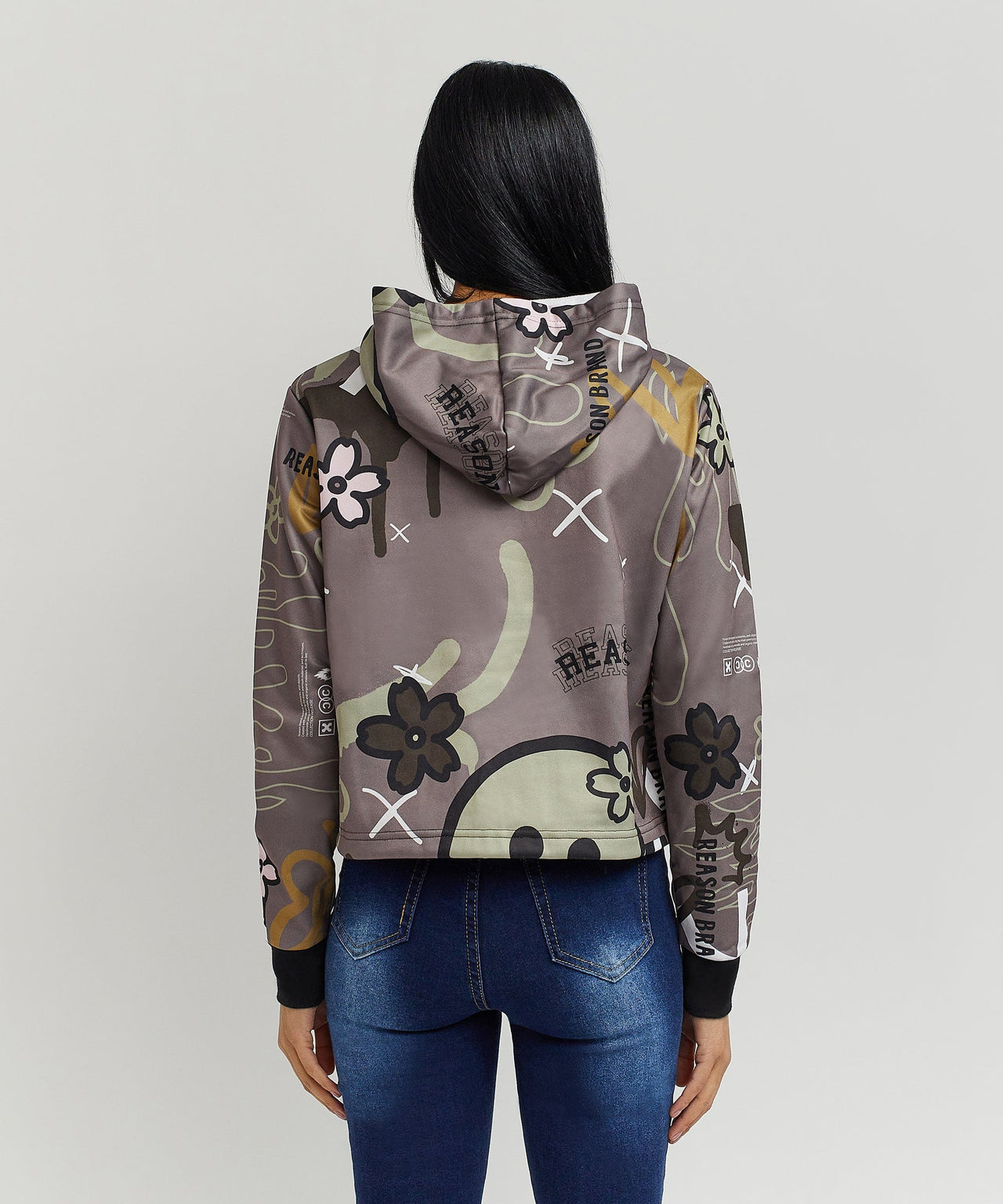 Doodle Women's Graphic Pull-over Long Sleeve Hoodie