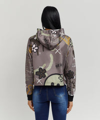 Thumbnail for Doodle Women's Graphic Pull-over Long Sleeve Hoodie
