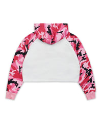 Thumbnail for Baddie Camo Crop Hoodie