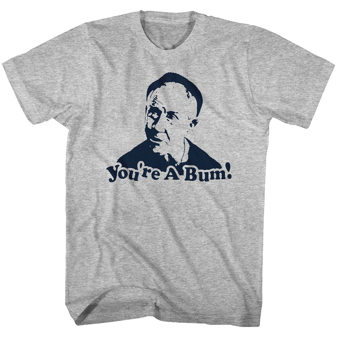 ROCKY-YOURE A BUM-GRAY HEATHER ADULT S/S TSHIRT