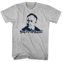 Thumbnail for ROCKY-YOURE A BUM-GRAY HEATHER ADULT S/S TSHIRT